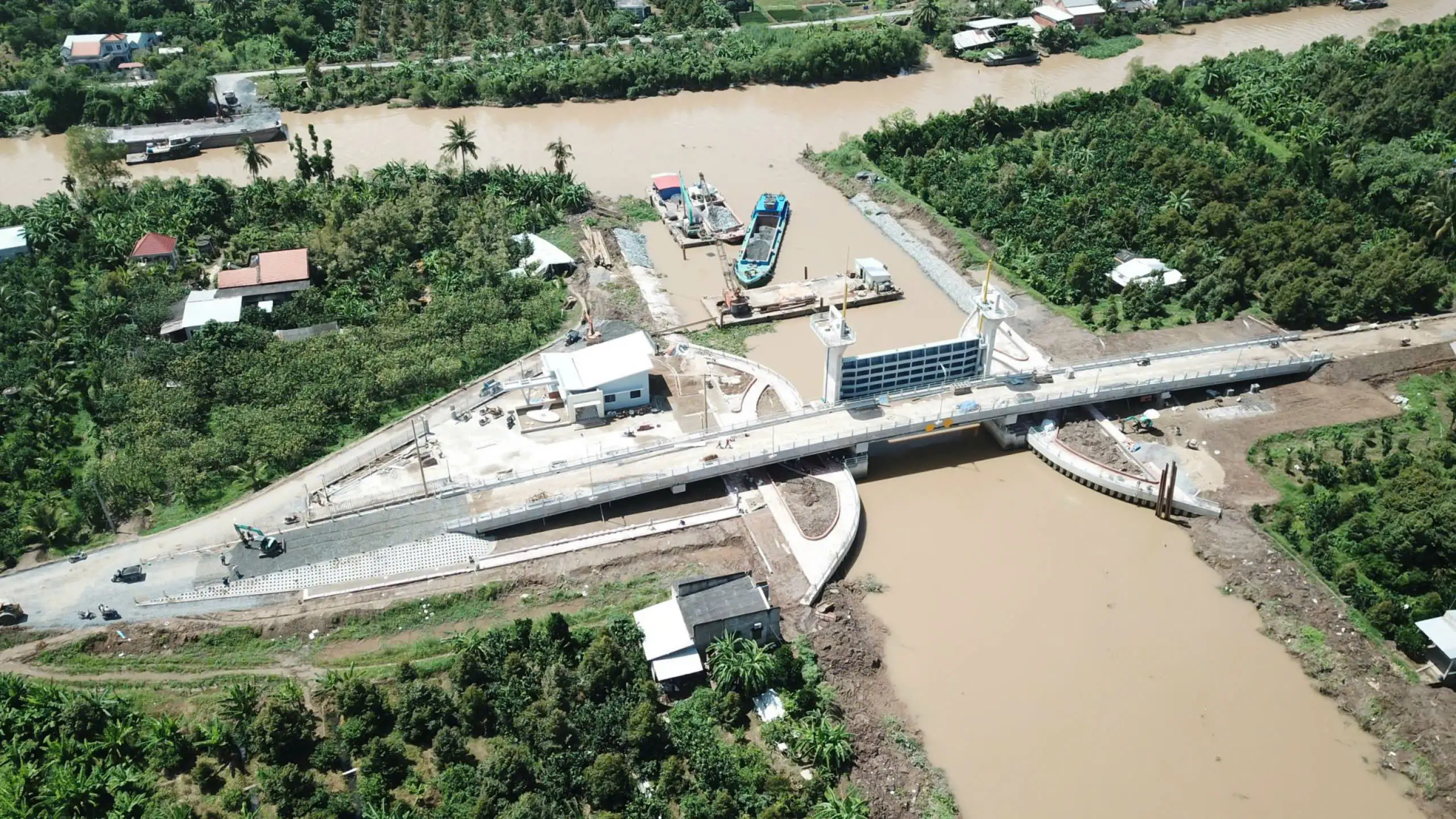 Cống Bến Rớ, Huyện Châu Thành Vừa Xây Dựng Hoàn Thành.